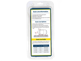1/2" x 25' Red Solid Braided Poly Dock Line w/ Chafe Guard - For Boats up to 35' - Sold Individually