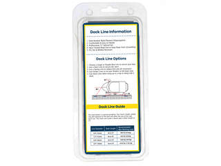 5/8" x 20' Red Solid Braided Poly Dock Line w/ Chafe Guard For Boats up to 45' - Sold Individually