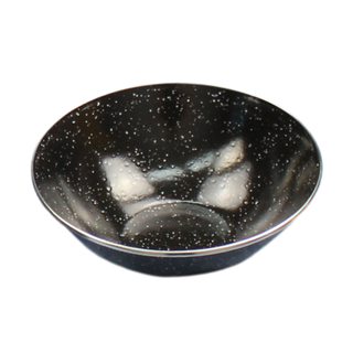 Direct 2 Boater 7.5" Camping Dinnerware Bowls - 6 Pack - Black Enamel Finish - For Camping, Hiking, and Picnics