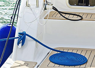 5/8" x 25' - Royal Blue (2 Pack) Double Braided 100% Premium Nylon Dock Line - For Boats Up to 45' - Long Lasting Mooring Rope - Strong Nylon Dock Ropes for Boats - Marine Grade Sailboat Docking Rope
