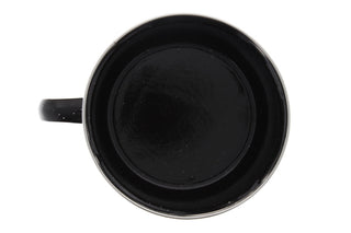 16 oz Durable Metal Camping Mug with Black Speckled Enamel Finish - By Direct 2 Boater