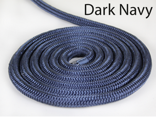 5/8" x 15' Dark Navy (2 Pack) Double Braided 100% Premium Nylon Dock Line - Boats Up to 45' - Long Lasting Mooring Rope - Strong Nylon Dock Ropes for Boats - Marine Grade Sailboat Docking Rope