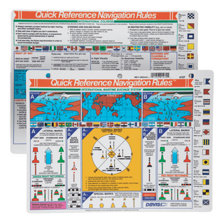 DI-127 | Davis Instruments International Navigation Rules Quick Reference Card