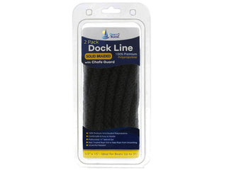 Polypropylene Dock Line with Chafe Guard - 2 Packs