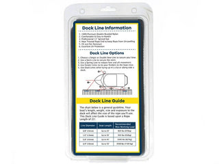 DB-140-2T | 5/8" x 25' - Black (2 Pack) Double Braided 100% Premium Nylon Dock Line - For Boats up to 45'