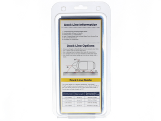 DB-150 | 1/2" x 20' - Marine Blue Double Braided 100% Premium Nylon Dock Line - For Boats up to 35'