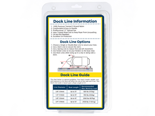 5/8" x 25' White 3 Strand Twisted Nylon Dock Line - For Boats up to 45' - Sold Individually