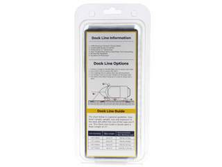 1/2" x 15' White 3 Strand Twisted Nylon Dock Line - For Boats up to 35' - Sold Individually
