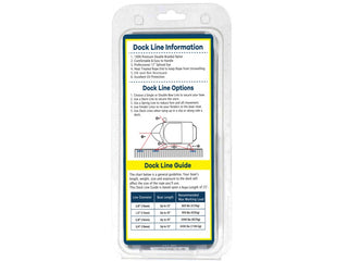 DB-201-2T | 1/2" x 10' - Black (2 Pack) Double Braided Nylon Dock Line