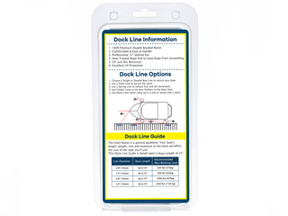 1/2" x 20' - Dark Navy (2 Pack) Double Braided 100% Premium Nylon Dock Line - For Boats up to 35' - Long Lasting Mooring Rope - Strong Nylon Dock Ropes for Boats - Marine Grade Sailboat Docking Rope