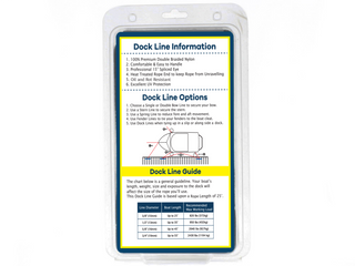 5/8" x 30' - Black (2 Pack) Double Braided 100% Premium Nylon Dock Line - For Boats Up to 45' - Long Lasting Mooring Rope - Strong Nylon Dock Ropes for Boats - Marine Grade Sailboat Docking Rope