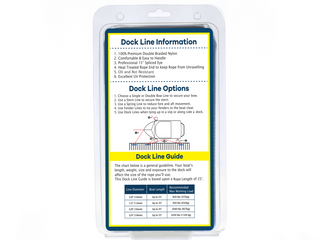 5/8" x 35' - Dark Navy (2 Pack) Double Braided 100% Premium Nylon Dock Line- For Boats Up to 45' - Long Lasting Mooring Rope - Strong Nylon Dock Ropes for Boats - Marine Grade Sailboat Docking Rope