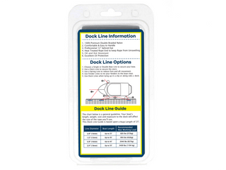 3/8" x 25' - White (2 Pack) Double Braided 100% Premium Nylon Dock Line - For Boats Up to 25' - Long Lasting Mooring Rope - Strong Nylon Dock Ropes for Boats - Marine Grade Sailboat Docking Rope