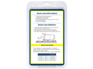 1/2" x 35' - Marine Blue (2 Pack) Double Braided 100% Premium Nylon Dock Line - For Boats Up to 35' - Long Lasting Mooring Rope - Strong Nylon Dock Ropes for Boats - Marine Grade Sailboat Docking Rope