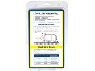 3/8" x 15' - Black - (2 Pack) - Double Braided Polypropylene Dock Line - For Boats up to 25'
