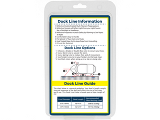 REFLECTIVE Double Braided Polypropylene Dock Line