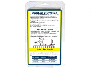 1/2" x 25' Black REFLECTIVE Double Braided Poly Dock Line - For Boats up to 35' - Long Lasting Mooring Rope - Strong Nylon Dock Ropes for Boats - Marine Grade Sailboat Docking Rope