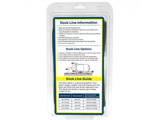 5/8" x 20' Black REFLECTIVE Double Braided Nylon Dock Line - For Boats up to 45' - Long Lasting Mooring Line - Strong Nylon Dock Lines for Boats - Marine Grade Sailboat Docking Line