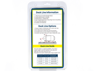 5/8" x 20' Dark Navy (2 Pack) Double Braided 100% Premium Nylon Dock Line - For Boats Up to 45' - Long Lasting Mooring Rope - Strong Nylon Dock Ropes for Boats - Marine Grade Sailboat Docking Rope