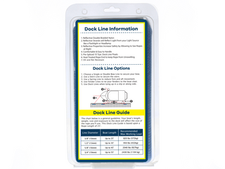 3/8" x 15' - Royal Blue (2 Pack) REFLECTIVE Double Braided Nylon Dock Line - For Boats Up to 25' - Long Lasting Mooring Line - Strong Nylon Dock Lines for Boats - Marine Grade Sailboat Docking Line