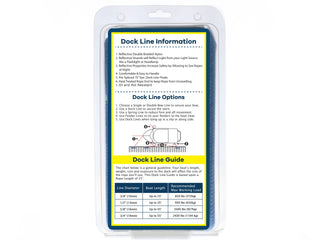 3/8" x 20' Royal Blue - (2 Pack) - REFLECTIVE Double Braided Nylon Dock Line - For Boats up to 25' - Long Lasting Mooring Rope - Strong Nylon Dock Ropes for Boats - Marine Grade Sailboat Docking Rope