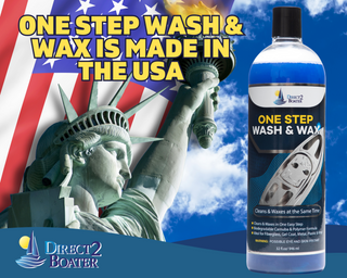 One Step Wash & Wax for Boats, Autos & RV's 32 fl oz Cleans & Waxes at the Same Time - Safe Biodegradable Formula