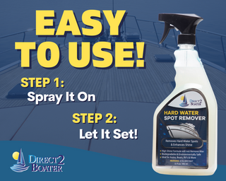 Hard Water Spot Remover for Boats, Autos, Motorcycles, ATV's & RV's - 32 fl oz Biodegradable High Shine Formula