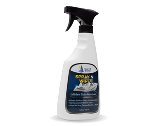 Spray N Wipe Mildew Stain Remover for Vinyl, Cushions, Canvas, Bimini's & Outdoor Umbrellas 16 fl oz By Direct 2 Boater