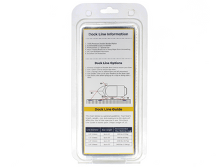 DB-158-2T | 1/2" x 15' - Gold/White (2 Pack) Double Braided Nylon Dock Line