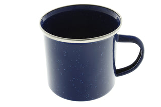 24 oz Enamel Mug 12 Pack - Metal Camping Mug with Blue Enamel Finish - Coffee Mug for Camping, Hiking & Picnics