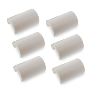 BC-01 | Bimini Clip 7/8" White Round Clip (6 Pack)