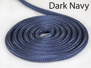 5/8" x 25' Dark Navy (2 Pack) Double Braided 100% Premium Nylon Dock Line - For Boats up to 45' - Long Lasting Mooring Rope - Strong Nylon Dock Ropes for Boats - Marine Grade Sailboat Docking Rope