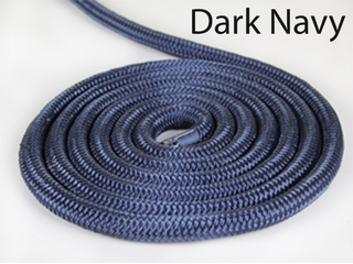 5/8" x 20' Dark Navy (2 Pack) Double Braided 100% Premium Nylon Dock Line - For Boats Up to 45' - Long Lasting Mooring Rope - Strong Nylon Dock Ropes for Boats - Marine Grade Sailboat Docking Rope