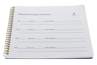 Direct 2 Boater Blue Spiral Bound Captain's & Maintenance Logs w/ Flexible Covers 100 Pages/Bk Bundle (2 Items)