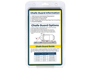 DB-135 | 1/2" x 25' Blue Polypropylene Dock Line with Chafe Guard - For Boats up to 35'