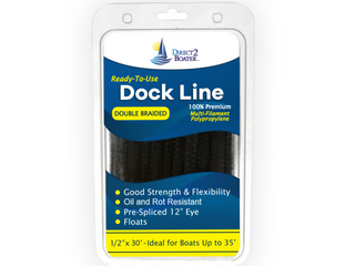 Double Braided Polypropylene Dock Line - 2 Pack