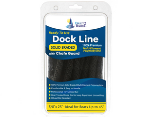 Polypropylene Dock Line with Chafe Guard