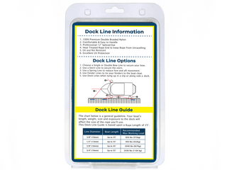 1/2" x 30' - Marine Blue (2 Pack) Double Braided 100% Premium Nylon Dock Line - For Boats up to 35' - Long Lasting Mooring Rope - Strong Nylon Dock Ropes for Boats - Marine Grade Sailboat Docking Rope