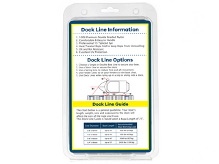 DB-125 | 1/2" x 25' Red Double Braided Polypropylene Dock Line - for Boats up to 35'