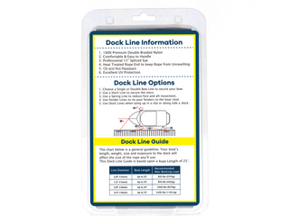 5/8" x 35' - White Double Braided 100% Premium Nylon Dock Line - For Boats Up to 45' - Long Lasting Mooring Rope - Strong Nylon Dock Ropes for Boats - Marine Grade Sailboat Docking Rope