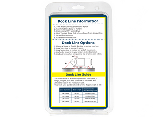 5/8" x 35' - Gold/White Double Braided 100% Premium Nylon Dock Line - For Boats Up to 45' - Long Lasting Mooring Rope - Strong Nylon Dock Ropes for Boats - Marine Grade Sailboat Docking Rope