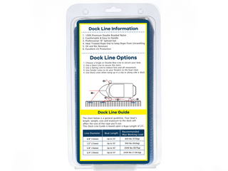 3/4" x 30' - Marine Blue Double Braided 100% Premium Nylon Dock Line - For Boats Up to 55' - Long Lasting Mooring Rope - Strong Nylon Dock Ropes for Boats - Marine Grade Sailboat Docking Rope