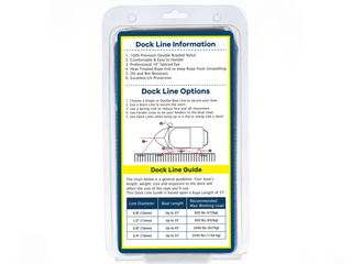 3/4" x 40' - Marine Blue Double Braided 100% Premium Nylon Dock Line - For Boats Up to 55' - Long Lasting Mooring Rope - Strong Nylon Dock Ropes for Boats - Marine Grade Sailboat Docking Rope
