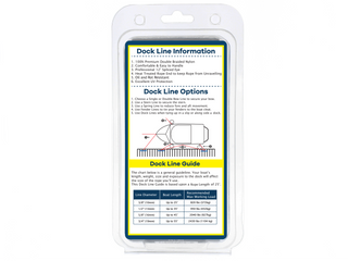 5/8" x 25' Dark Navy (2 Pack) Double Braided 100% Premium Nylon Dock Line - For Boats up to 45' - Long Lasting Mooring Rope - Strong Nylon Dock Ropes for Boats - Marine Grade Sailboat Docking Rope