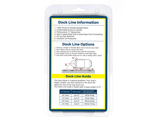 5/8" x 15' - White Durable Double Braided Nylon Dock Line - For Boats Up to 45' - Long Lasting Mooring Line - Strong Nylon Dock Lines for Boats - Marine Grade Sailboat Docking Line