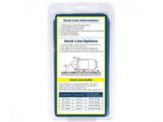 3/4" x 25' - Dark Navy Double Braided 100% Premium Nylon Dock Line - For Boats Up to 55' - Long Lasting Mooring Rope - Strong Nylon Dock Ropes for Boats - Marine Grade Sailboat Docking Rope