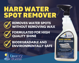 Hard Water Spot Remover for Boats, Autos, Motorcycles, ATV's & RV's - 32 fl oz Biodegradable High Shine Formula