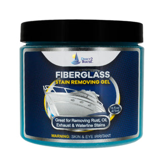 Fiberglass Stain Remover Gel 16 oz - Jar FSR Cleaner, FSR Boat Cleaner, FSR Stain Remover, FSR Gel, Rust Remover