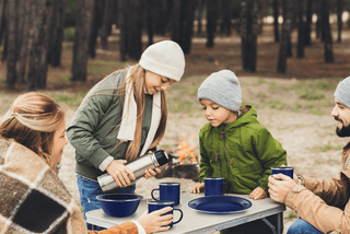 24 oz Enamel Mug - 8 Pack - Metal Camping Mug with Blue Enamel Finish - Coffee Mug for Camping, Hiking & Picnics