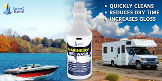 Marine RV Gel Wash - 32 fl oz - Quickly Cleans while Increasing Gloss, Biodegradable Concentrate will not Remove Wax